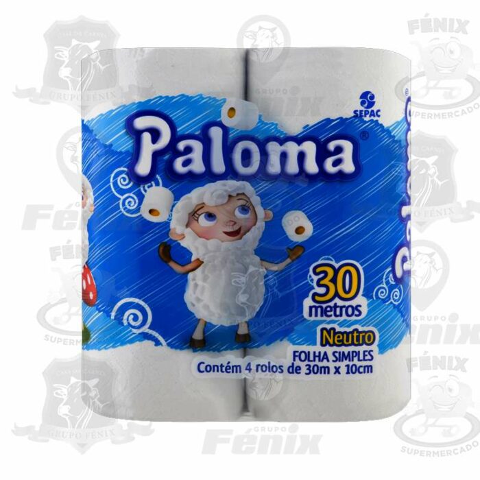 PAPEL HIGIENICO PALOMA 4X30 NEUTRO