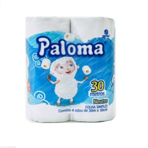 PAPEL HIGIENICO PALOMA 4X30 NEUTRO