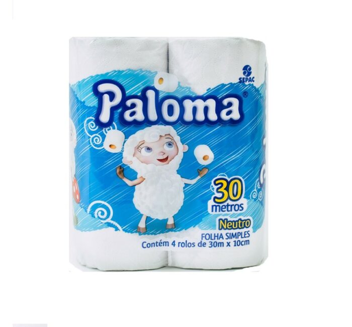 PAPEL HIGIENICO PALOMA 4X30 NEUTRO