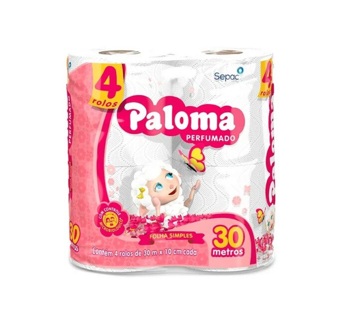 PAPEL HIGIENICO PALOMA 4X30 PERFUMADO