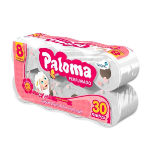 PAPEL HIGIENICO PALOMA 8X30 PERFUMADO