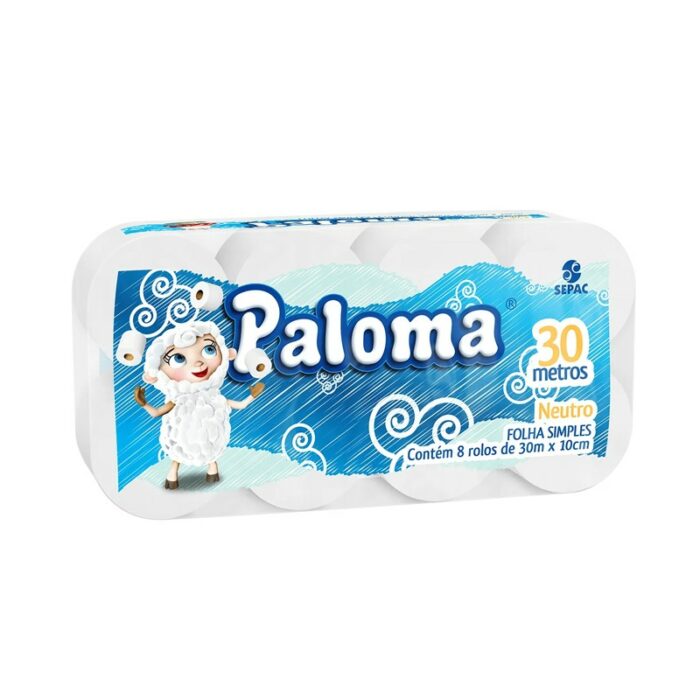 PAPEL HIGIENICO PALOMA 8X30 NEUTRO