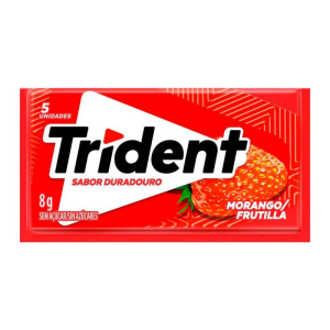 CHICLE TRIDENT MORANGO 8GR
