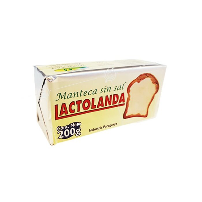 MANTECA LACTOLANDA SIN SAL 200GR