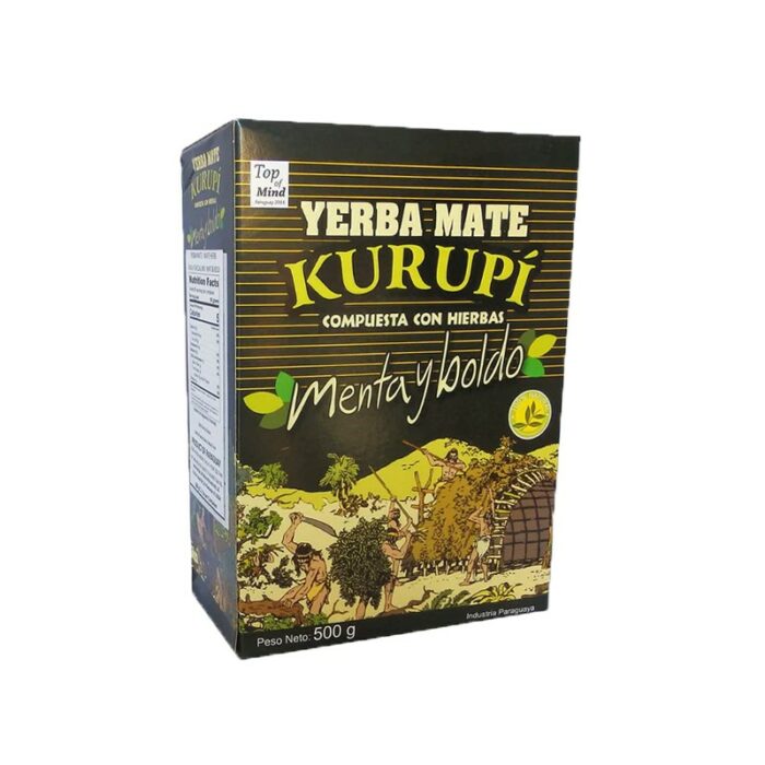 YERBA MATE KURUPI MENTA Y BOLDO 250GR