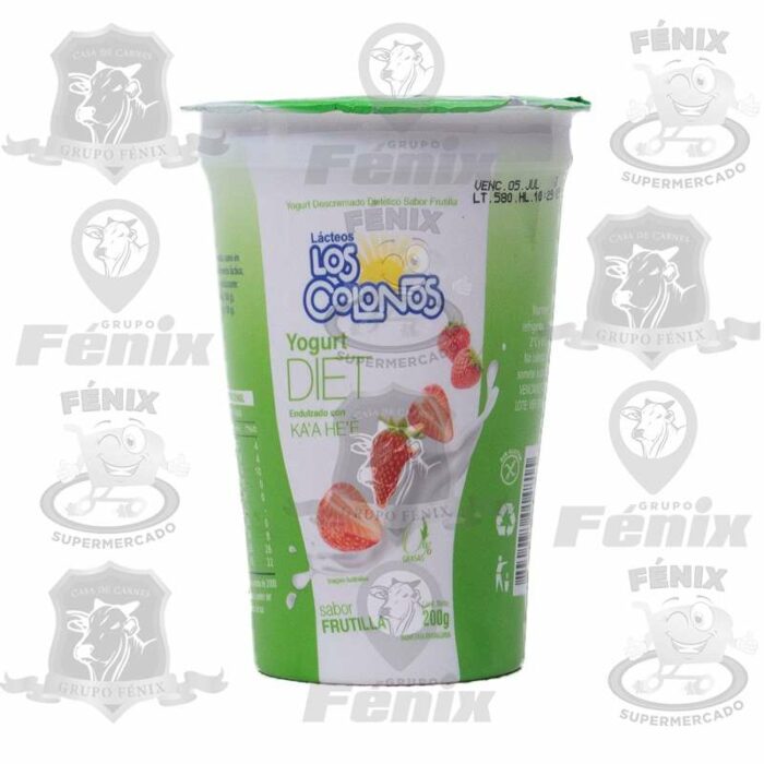 LOS COLONOS YOGHURT DIETET FRUTILLA 350ML
