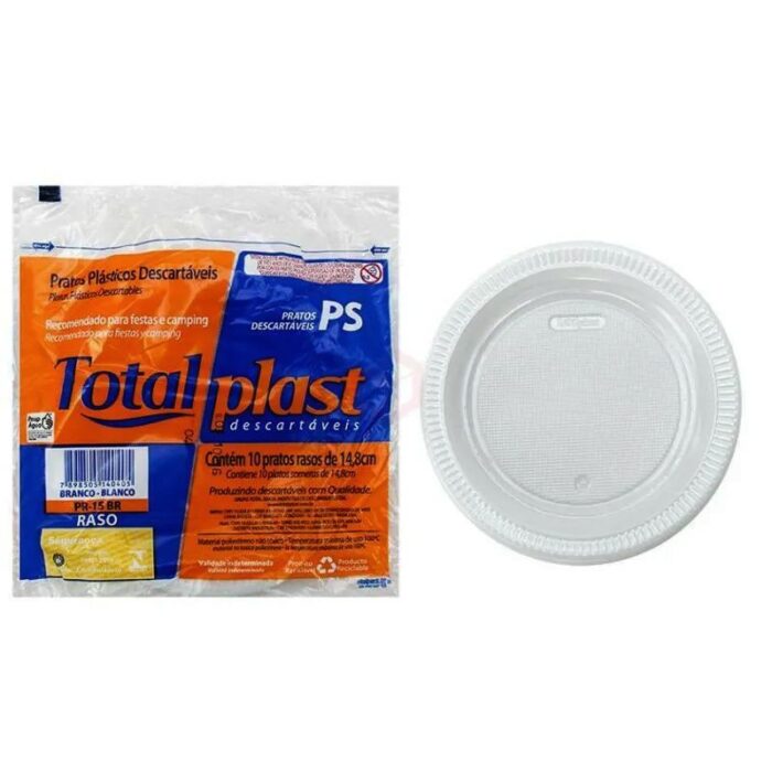 PLATO TOTAL PLAST 150MM-10U