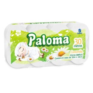 PAPEL HIGIENICO PALOMA PERFUMADO CAMOMILA 8 X 30M