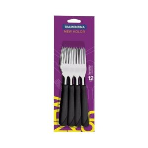 TENEDOR TRAMONTINA X12 NEGRO