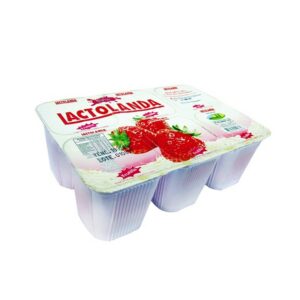 YOGHURT CON PULPA LACTOLANDA FRUTILLA 6X1