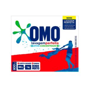 JABON EN POLVO OMO 800GR RINDE MAS 1KG