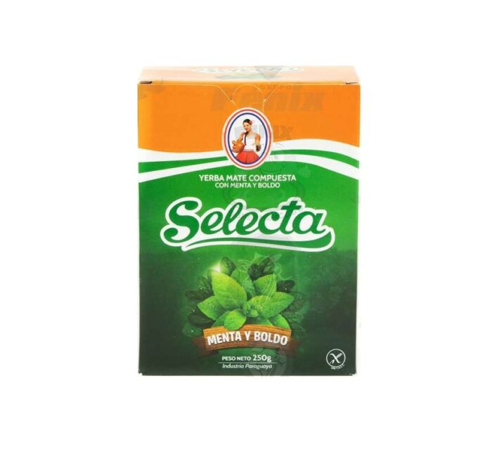 YERBA MATE SELECTA MENTA Y BOLDO 250GR