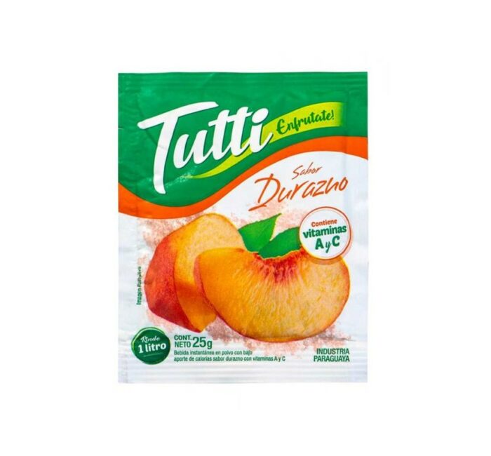 JUGO TUTTI DURAZNO 25GR