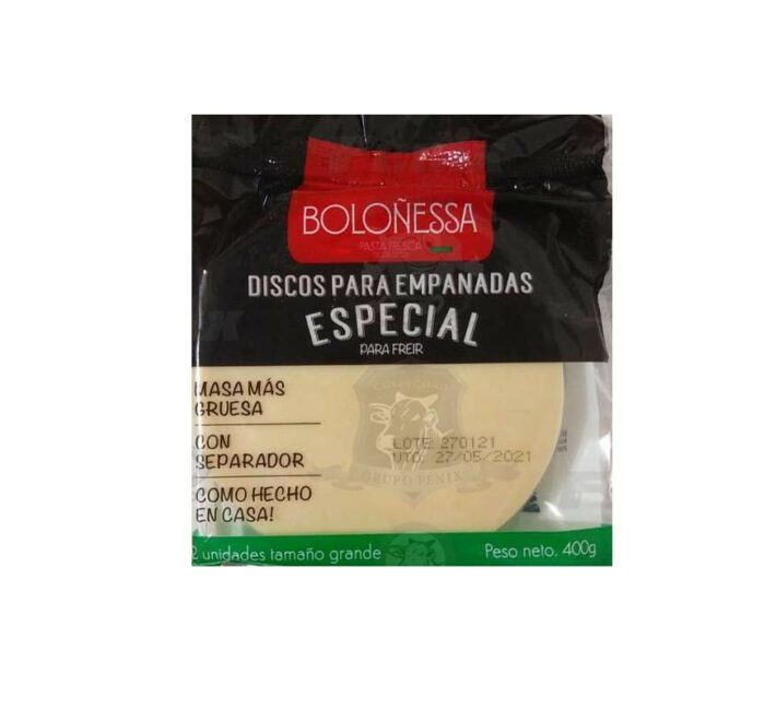 DISCO ESPECIAL PARA EMPANADA BOLOÑESSA