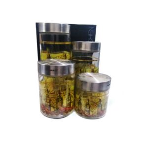 RECIPIENTE DE VIDRIO 4PCS