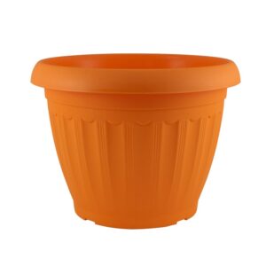 FLORERO DE PLASTICO NARANJA