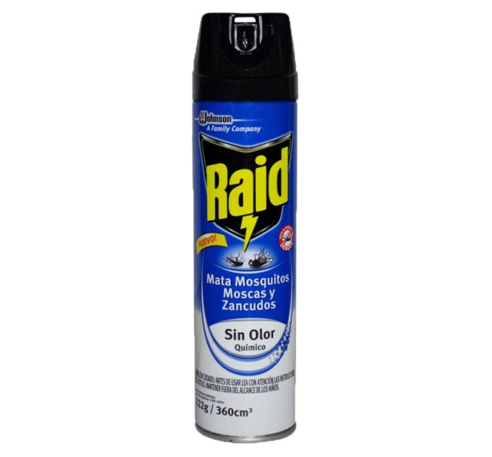 INSECTICIDA RAID AZUL MMM SIN OLOR 360ML