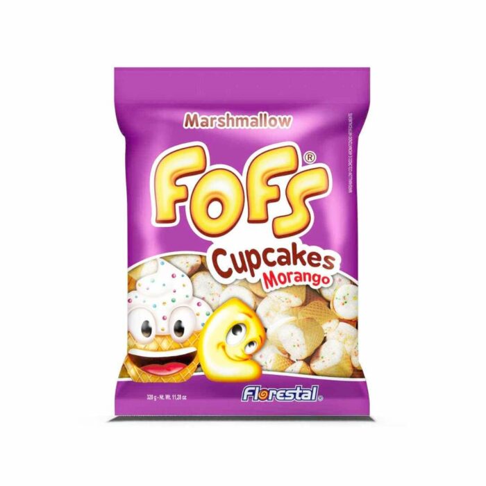 MALVAVISCO FOFS CUPCAKES SABOR MORANGO 320GR