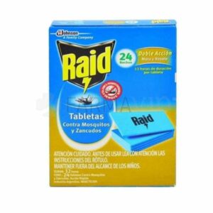 TABLETAS RAID MATS 12 UNIDADES