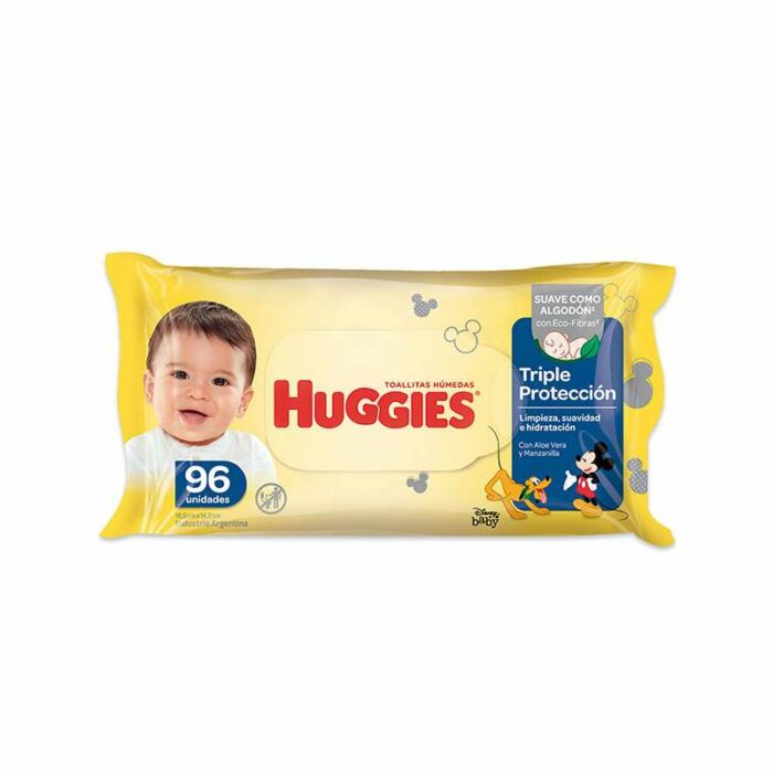 TOALLITA HUMEDA HUGGIES TRIPLE PROTECCION 96UND