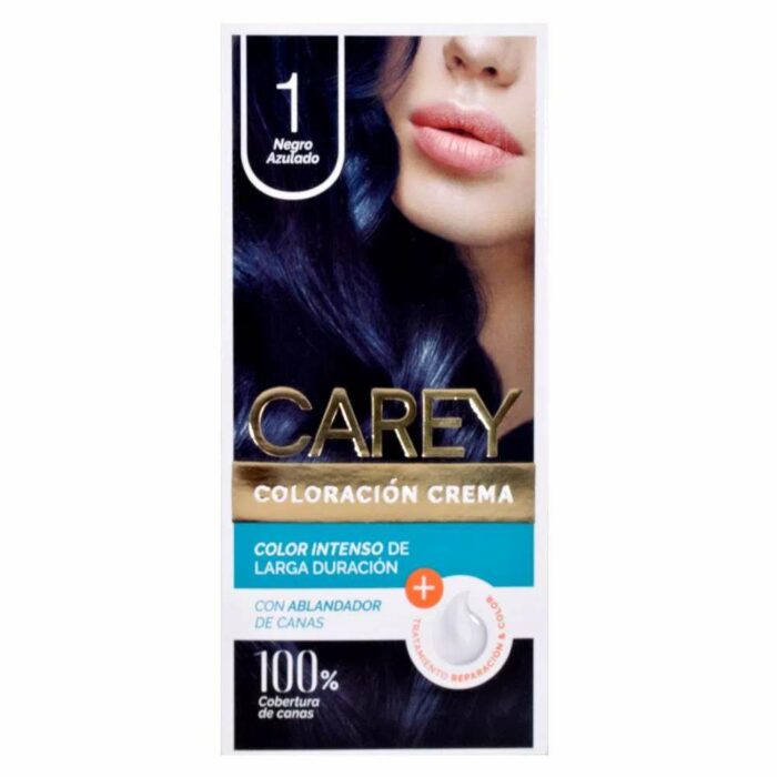 CAREY COLORACION CREMA N1 NEGRO AZULADO