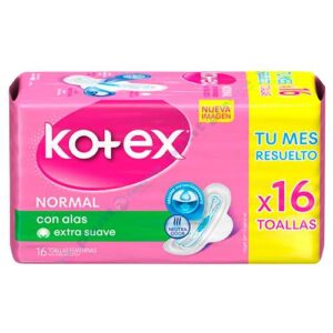 KOTEX NORMAL CON ALAS 16 UNIDADES