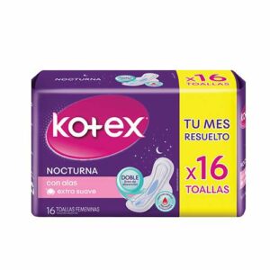 KOTEX NOCTURNA CON ALAS 16 UNIDADES