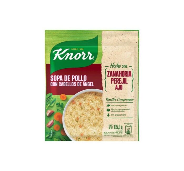 SOPA DE POLLO CON FIDEO KNORR 105 GR