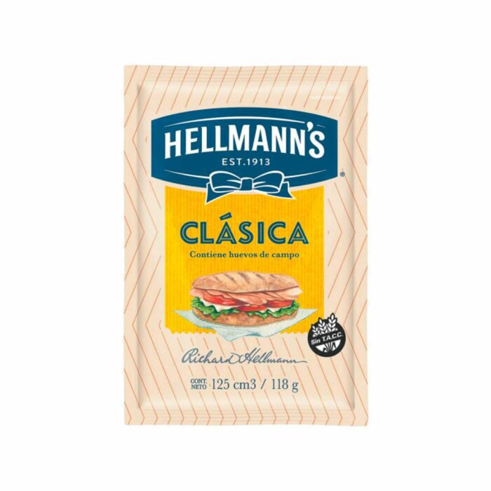 MAYONESA HELLMANN´S CLASICA 118GR SACHET