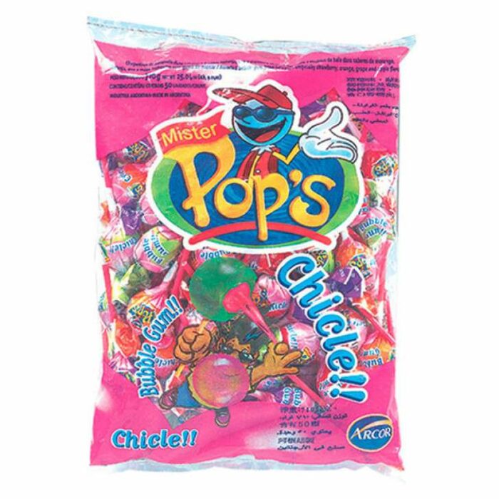 CHUPETIN MISTER POP CHICLE 710GR