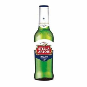 CERVEZA STELLA ARTOIS CERO ALCHOL 330ML