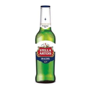CERVEZA STELLA ARTOIS CERO ALCHOL 330ML
