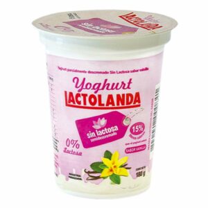 YOG. LACTOLANDA S/LACTOSA VAINILLA 180GR