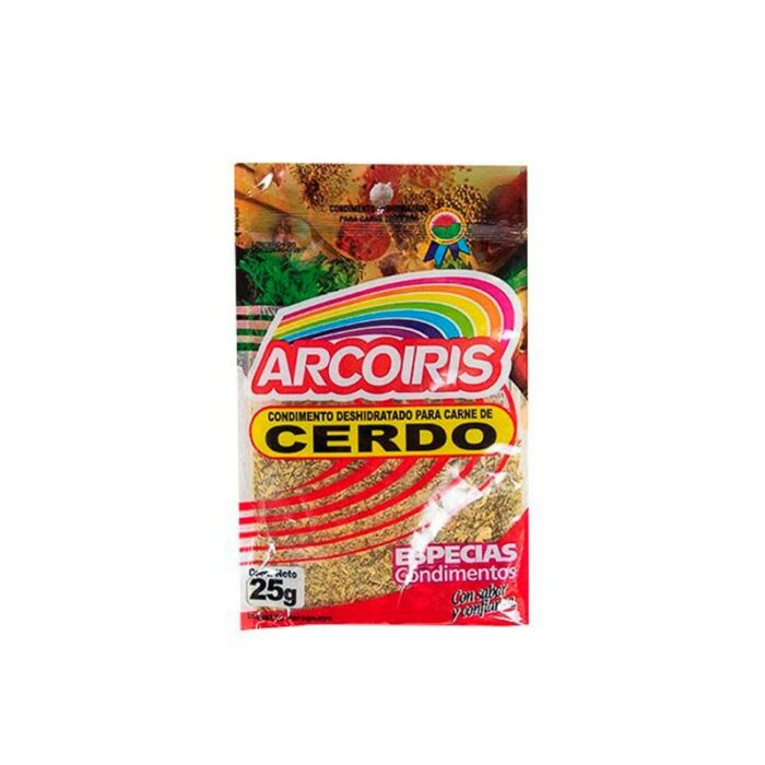 CONDIMENTO P/CERDO ARCOIRIS 25GR