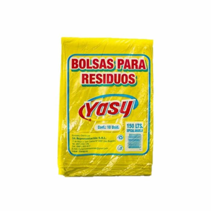 BOLSAS P/RESIDUOS YASY AMARILLO 150LT