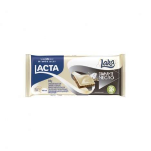 CHOCOLATE BLANCO LACTA DIAMANTE NEGRO 80GR