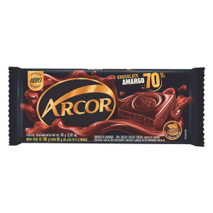 CHOCOLATE ARCOR AMARGO 70% 80GR