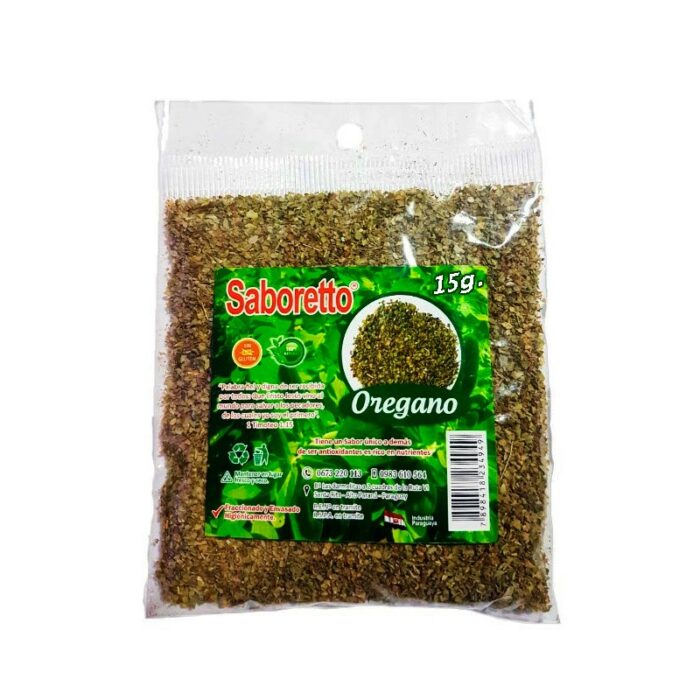 OREGANO SABORETTO 15GR