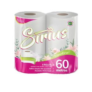 PAPEL HIGIENICO SIRIUS 4X60 NEUTRO