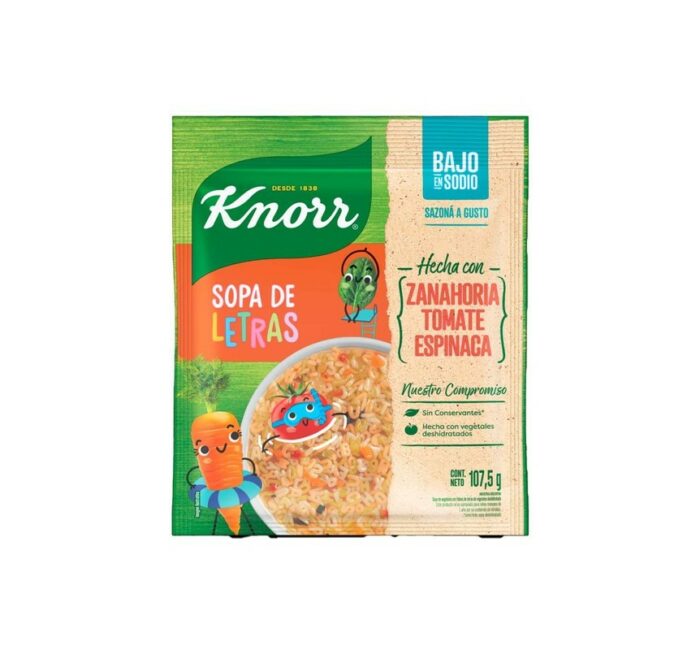 SOPA KNORR SOPA DE LETRAS 107.5GR