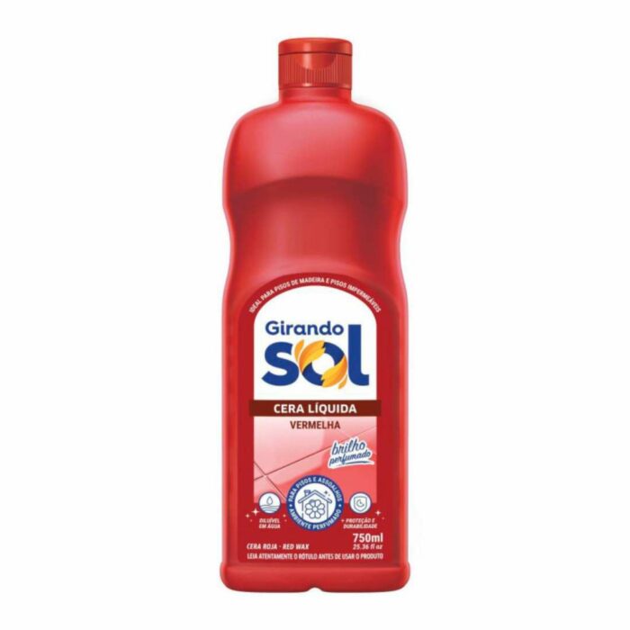 CERA LIQUIDA VERMELHA 750ML GIRANDO SOL