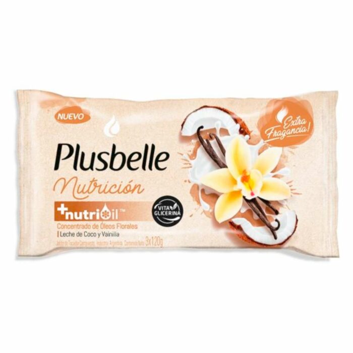 JABON TOCADOR PLUSBELLE X3 NUTRICION