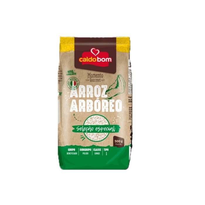 ARROZ ARBORIO 500GR CALDO BOM