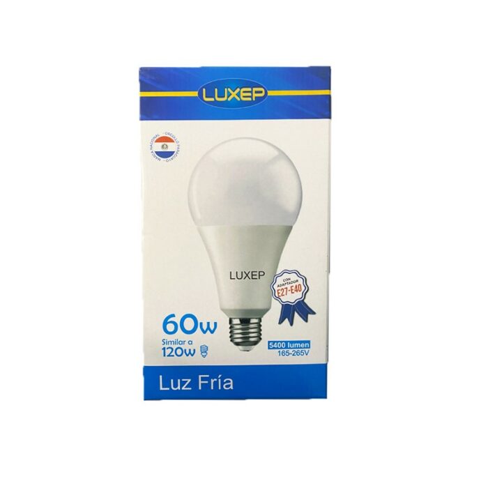 FOCO LUXEP 60W LUZ FRIA 54000 LUMEN