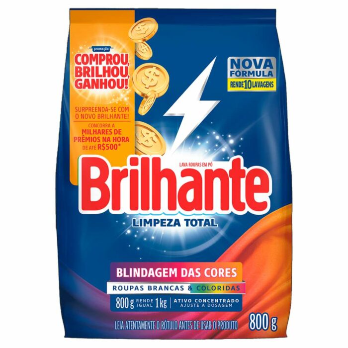 JABON EN POLVO BRILHANTE 800GR LIMPIEZA