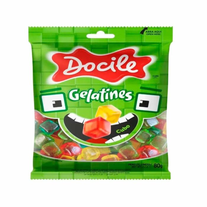 GELATINA DOCILE 80GR CUBOS