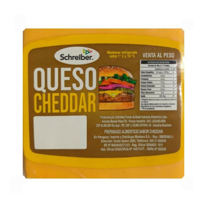 QUESO CHEDDAR DON GABRIEL KG