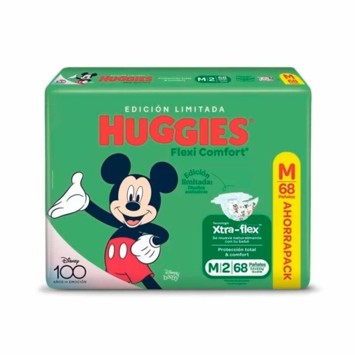 PAÑAL HUGGIES TAM/M FLEXI COMFORT X68