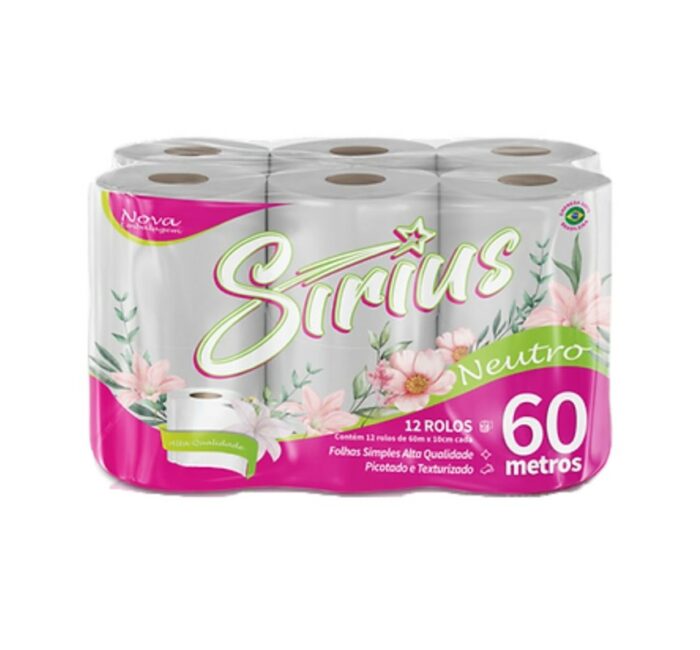 PAPEL HIGIENICO SIRIUS 60X12