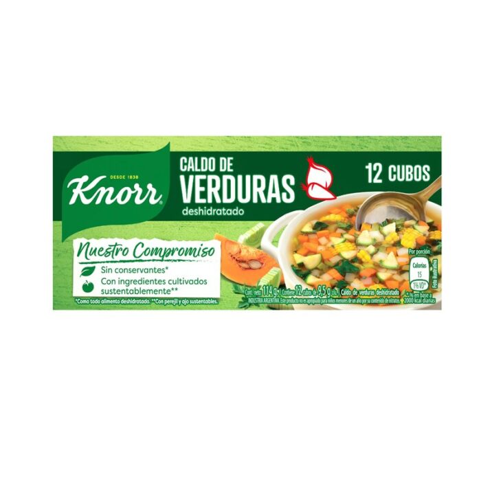 CALDO DE VERDURA KNORR 114GR
